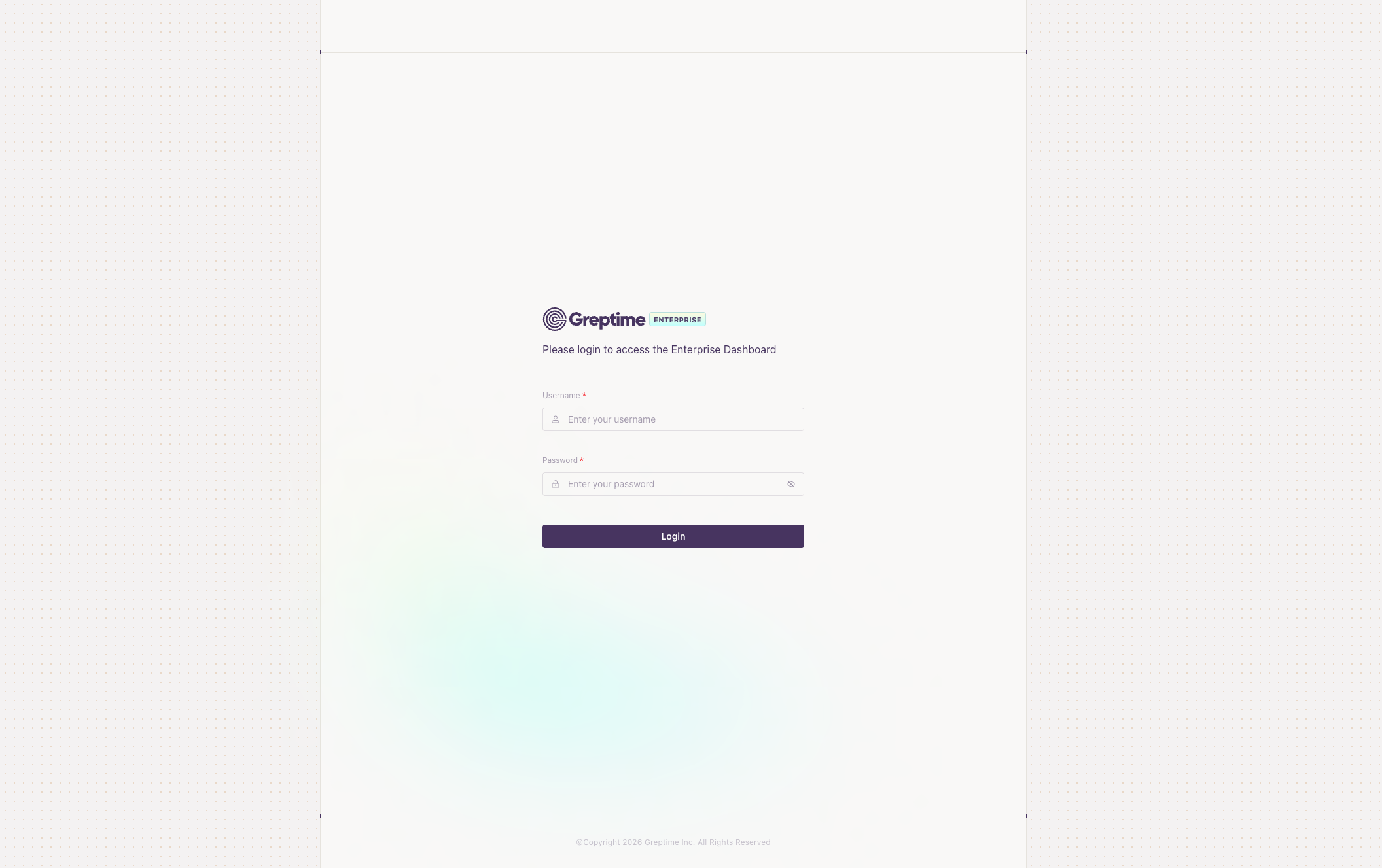 login page